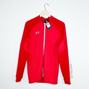 Under Armour Red Knit Warm-Up Jacket
